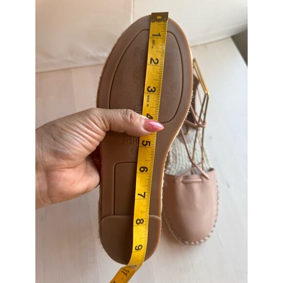 EILEEN FISHER beige Lace Suede Espadrille size 6.5 - Picture 8 of 9